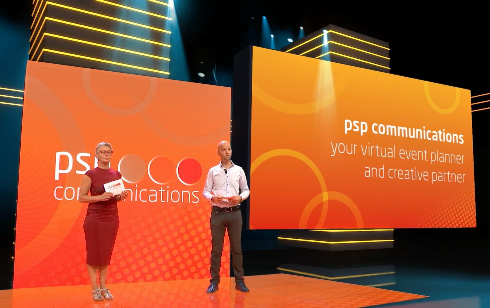 Scène d\'événement virtuel psp communications Scène d\'événement virtuel psp communications